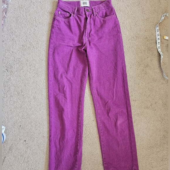 Urban Outfitters BDG 25 Purple Straight Leg Jeans Vibrant Denim Cowboy Jean - Picture 1 of 5